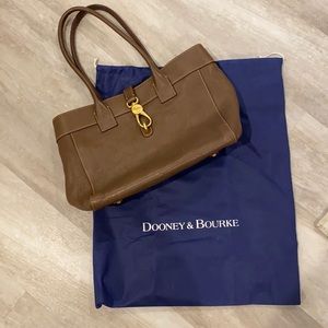 Taupe Brown Dooney & Bourke Tote Purse